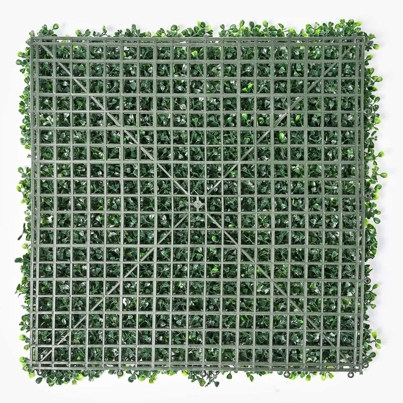 YES4HOMES 12 x Artificial Plant Wall Grass Panels Vertical Garden Tile Fence 50X50CM Green