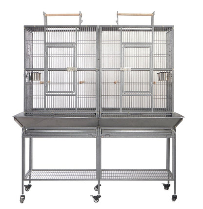 YES4PETS XL 184 cm Bird Cage Pet Parrot Aviary  Perch Castor Wheel Removable Divider