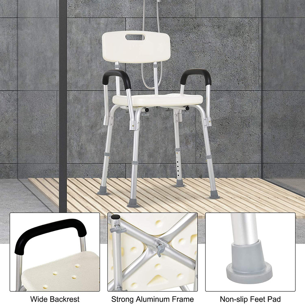 Adjustable Medical Shower Chair Portable Stool Mobility bathtub chair