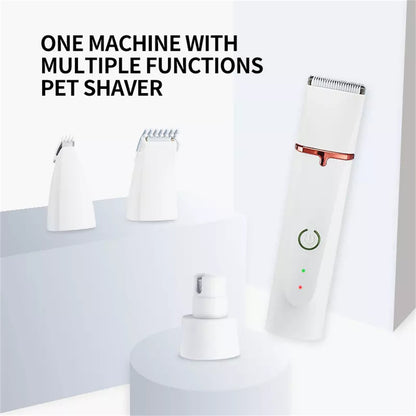 Pawfriends Pet Shaver Four-in-one Electric Hair Clipper Dog and Cat Electric Nail Sharpener