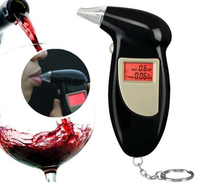 Digital Alcohol Tester LCD Police Breathalyser Grade Accuracy Portable Keychain - FREE POST