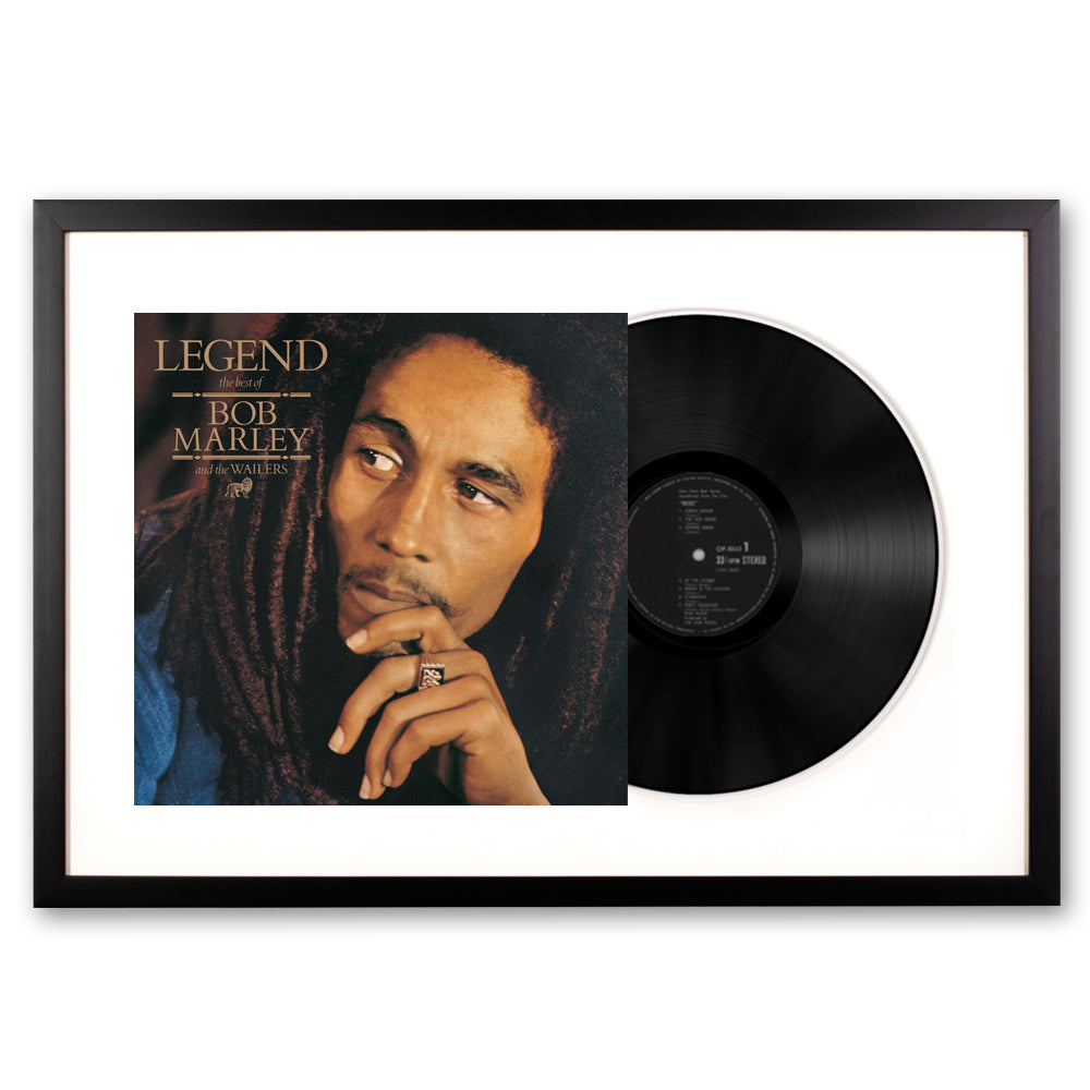 Framed Bob Marley - Legend - Vinyl Album Art