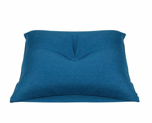 Button Petrol Blue Green Pre Filled Cushion or Chair Pad 40x40cm