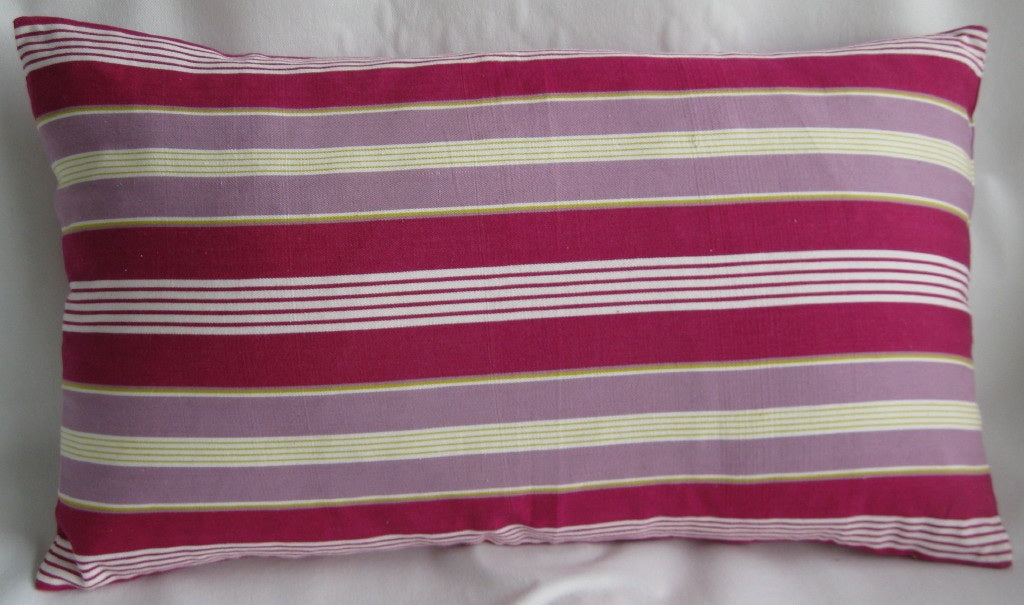 Coste Fuchsia 35x70cm Multicoloured Striped Cushion Cover