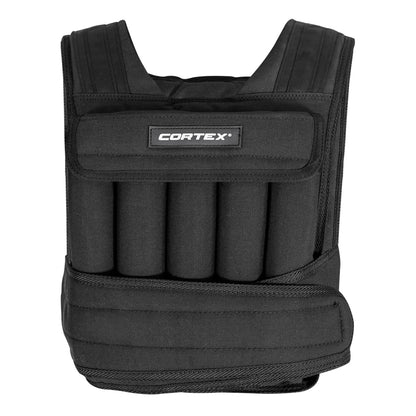 CORTEX 20kg Adjustable Weight Vest with 1kg Increments in Black