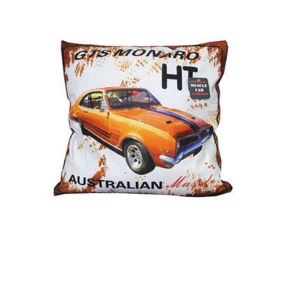 Australian Muscle Car Cushion HT GTS Monaro Yellow
