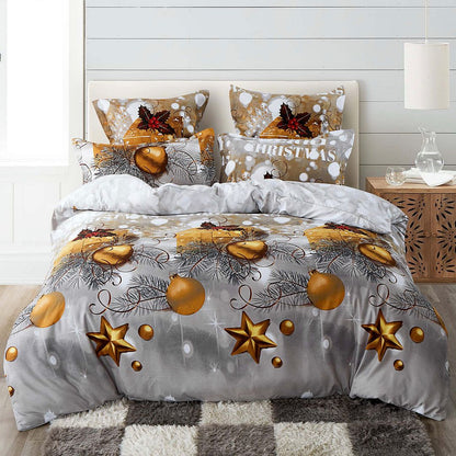 Christmas Gift King Size Quilt/Doona/Duvet Cover Set