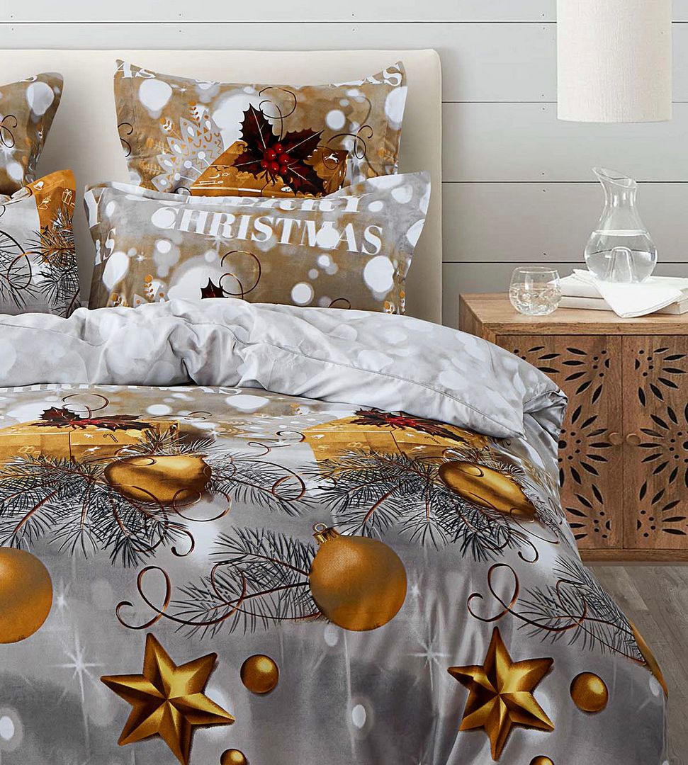 Christmas Gift King Size Quilt/Doona/Duvet Cover Set