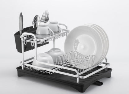 Aluminium Dish Storage Drainer Silver