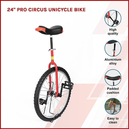 24'' Pro Circus Unicycle Bike