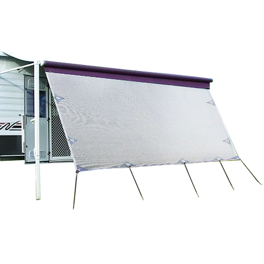 3.7m Caravan Privacy Screen Side Sunscreen Sun Shade for 13' Roll Out Awning