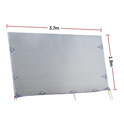 3.7m Caravan Privacy Screen Side Sunscreen Sun Shade for 13' Roll Out Awning