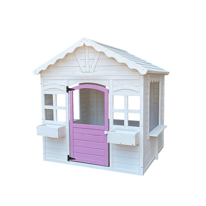 Cubby House Kids Wooden Outdoor Playhouse Cottage Play Children Timber