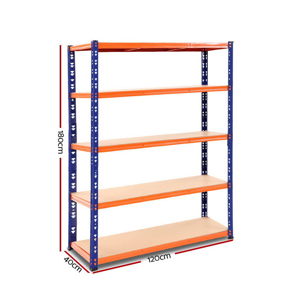 Giantz 1.8M Warehouse Racking Shelving Storage Shelf Garage Shelves Rack Steel