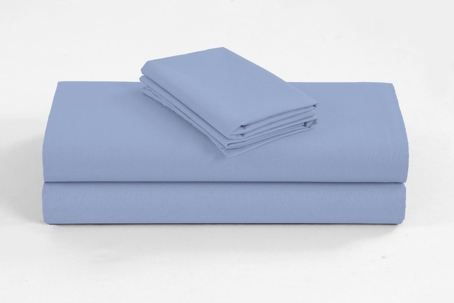 Elan Linen 1200TC Organic Cotton Sky Blue King Bed Sheet Set