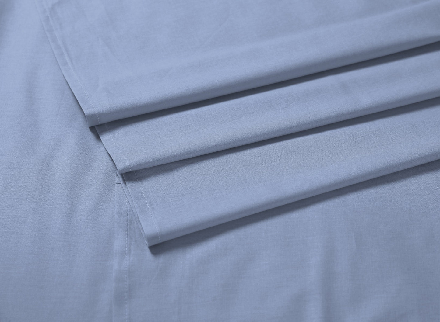 Elan Linen 1200TC Organic Cotton Sky Blue King Bed Sheet Set